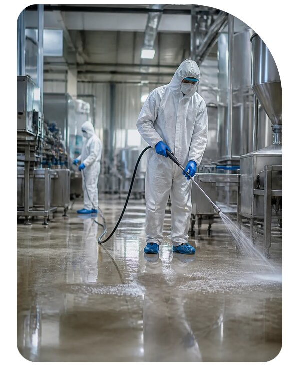 Профессиональная дезинфекция цеха в Соколе — от 10419 р. | Сенат-Скл